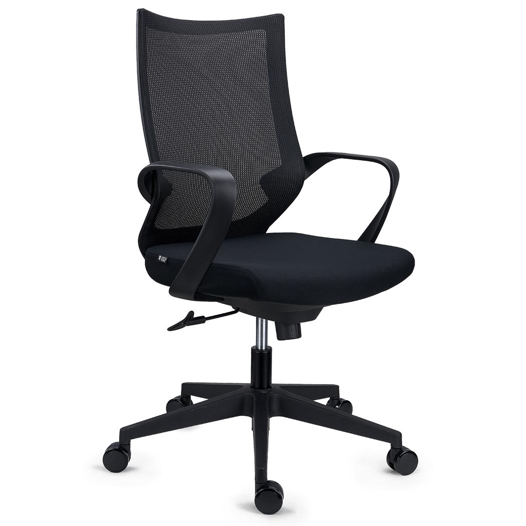 Krzesło Ergonomiczne SINTRA, Mechanizm Bujania, Siatkowe Oparcie, Czarne