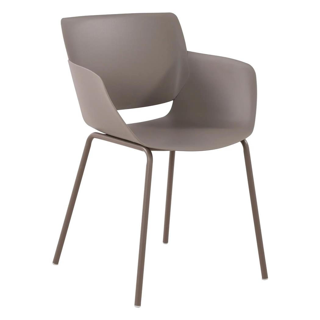 Krzesło Konferencyjne RIKO, Nowoczesny Elegancki Design, Wygodne, Polipropylen Kolor Taupe