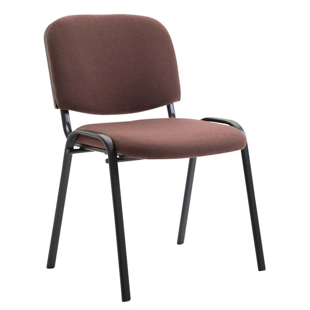 Krzesło Konferencyjne MOBY BASE, Wygodne i Praktyczne, Super Cena, Czarne Nogi, Kolor Brązowy