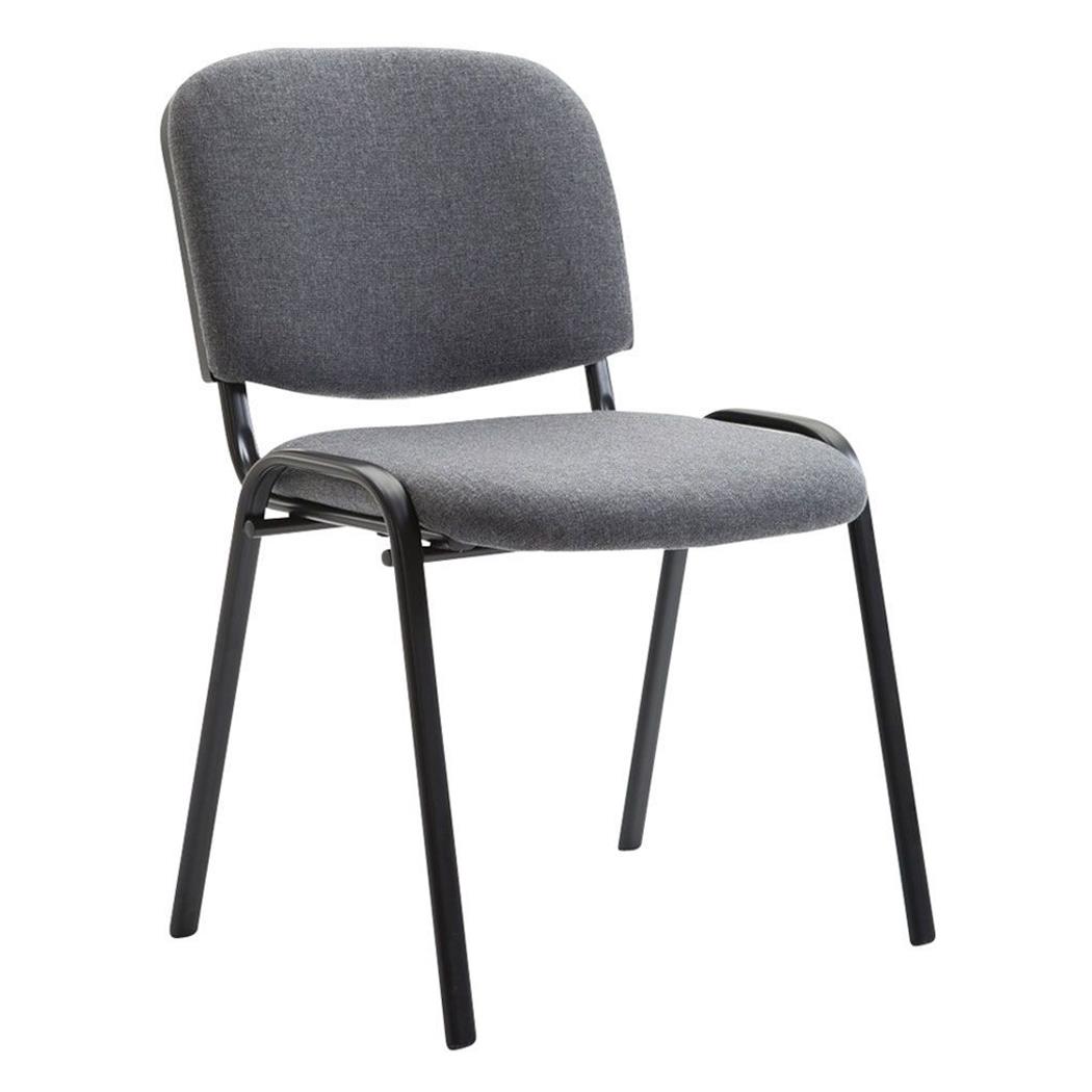 Krzesło Konferencyjne MOBY BASE, Wygodne i Praktyczne, Super Cena, Czarne Nogi, Kolor Szary
