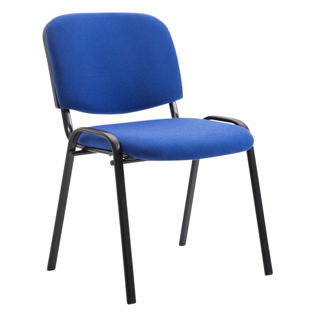Krzesło Konferencyjne MOBY BASE, Wygodne i Praktyczne, Super Cena, Czarne Nogi, Kolor Niebieski