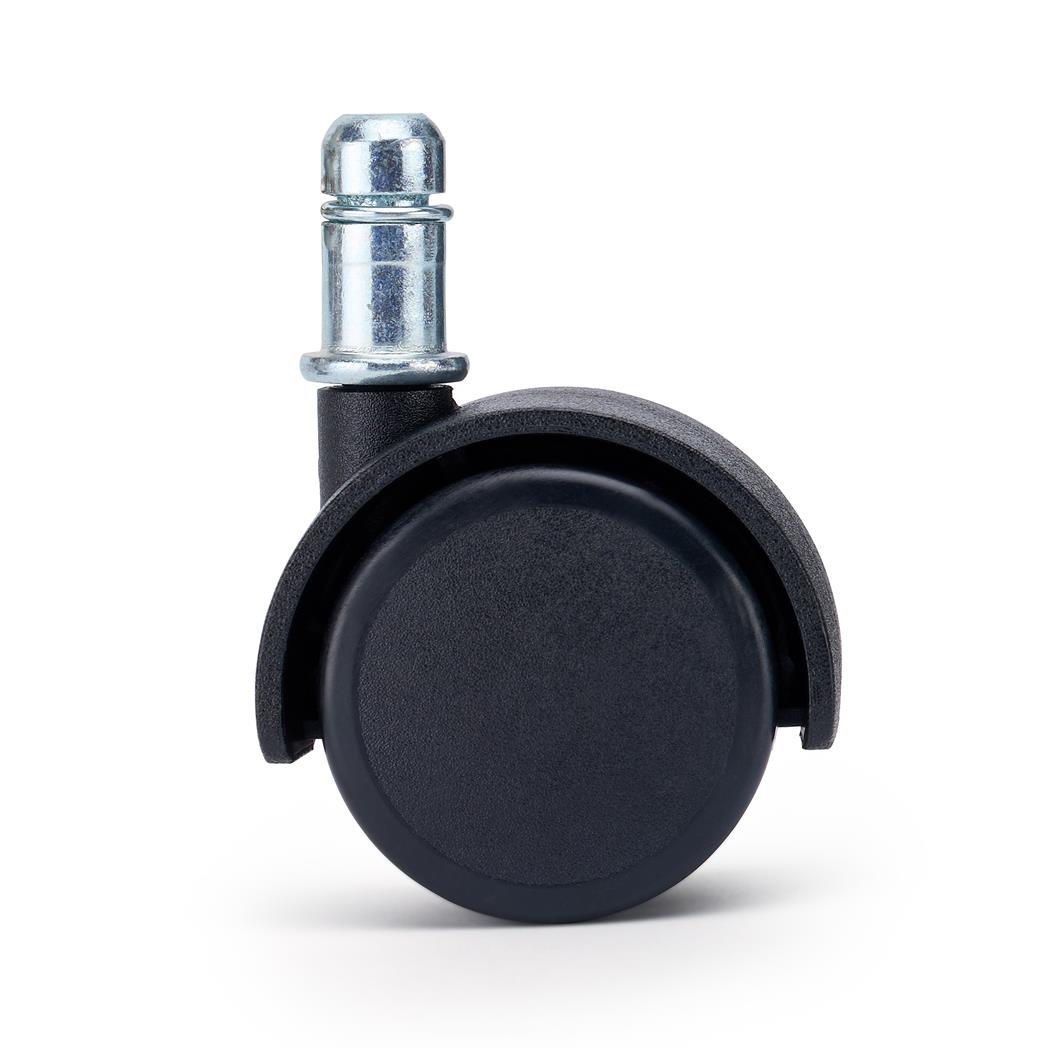 5 szt. Zestaw Kółek CLASS do Podłóg Twardych 11 mm / 50 mm, do Krzeseł i Foteli Biurowych, Czarne