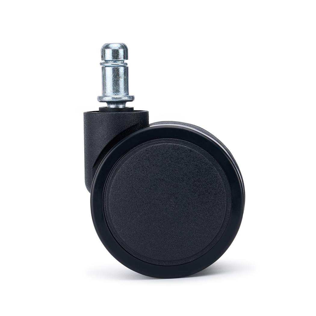 5 szt. Zestaw Kółek VOLT do Podłóg Twardych 11 mm / 50 mm, do Krzeseł i Foteli Biurowych, Czarne