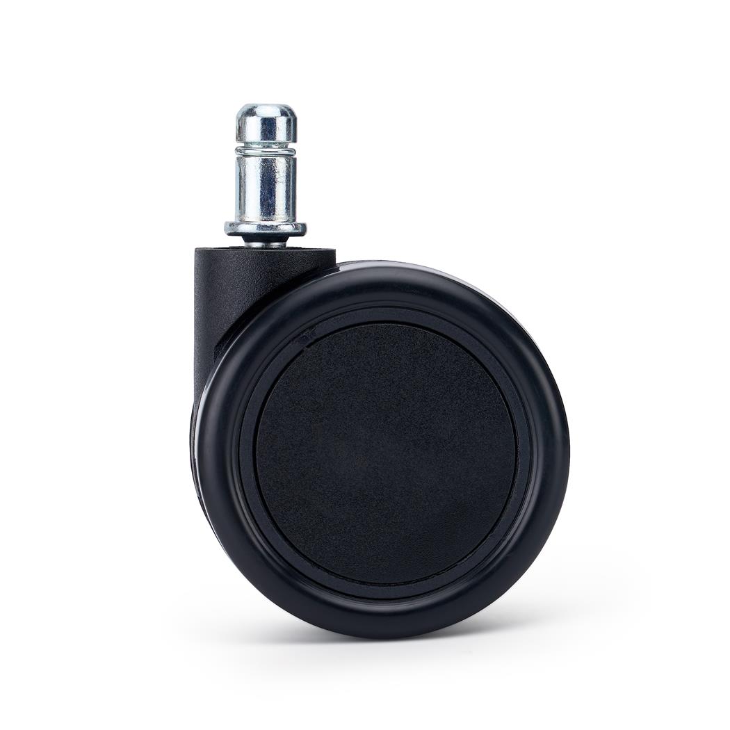 5 szt. Zestaw Kółek MOON do Podłóg Twardych 11 mm / 60 mm, Nie Rysują Parkietów, Czarne