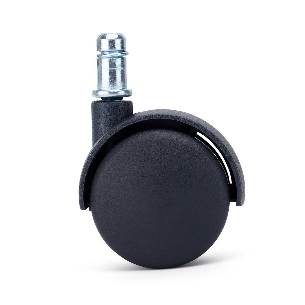 5 szt. Zestaw Kółek z Blokadą MOVE do Wykładzin i Dywanów 11 mm / 50 mm, Hamulec Bezpieczeństwa, Czarne