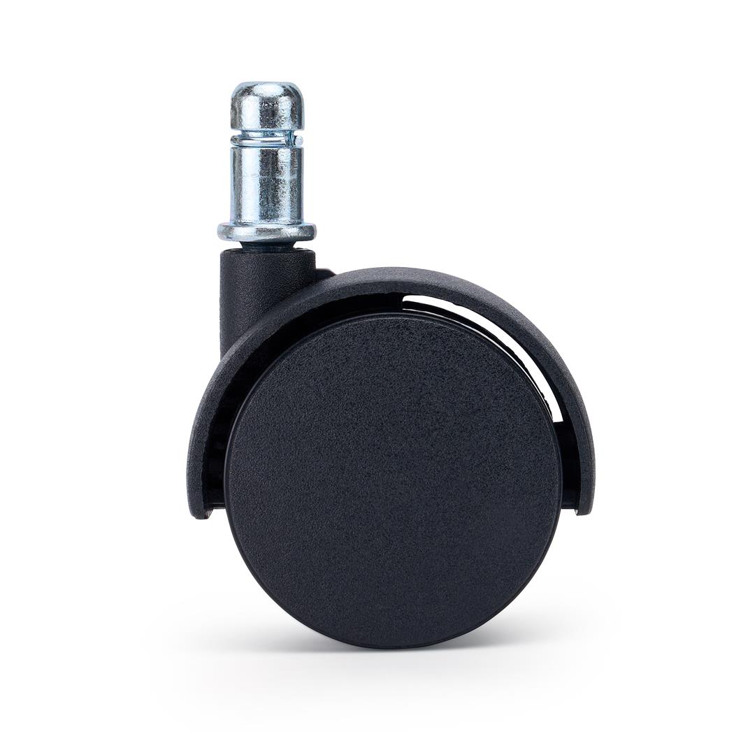 5 szt. Zestaw Kółek z Blokadą MOVE do Wykładzin i Dywanów 11 mm / 50 mm, Płaski Brzeg, Czarne
