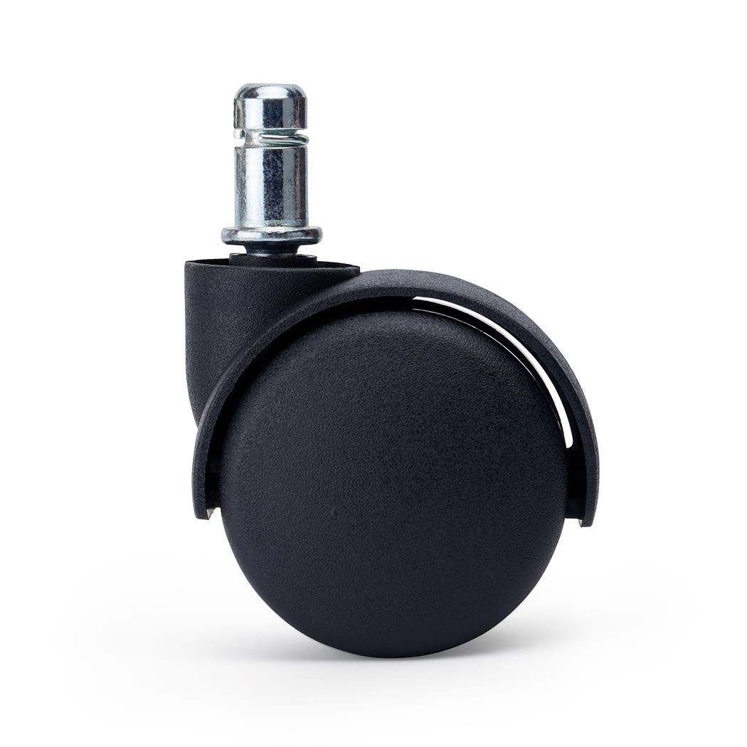 5 szt. Kółka Plastikowe SPIN do Wykładzin i Dywanów 11 mm / 50 mm, Uniwersalny Design, Czarne