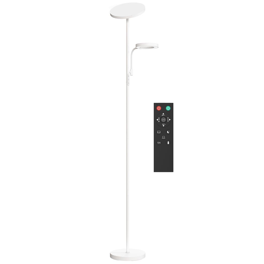 Lampa Biurowa ZENLUX, Regulowana Intensywność Światła, Sterowanie Pilotem, Biała