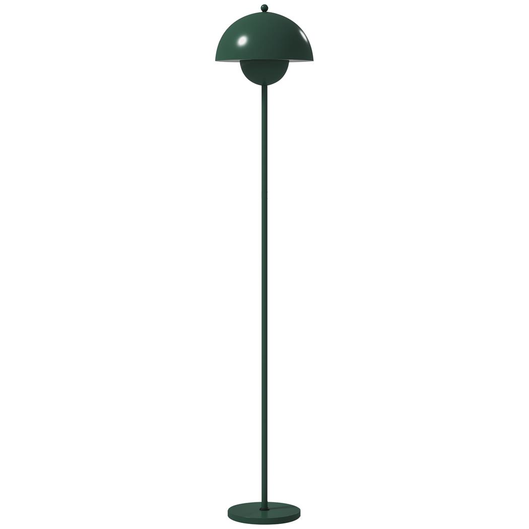 Lampa Biurowa IDEON, Półokrągły Klosz, Styl Retro do Domu i Biura, Włącznik Nożny, kolor Zielony
