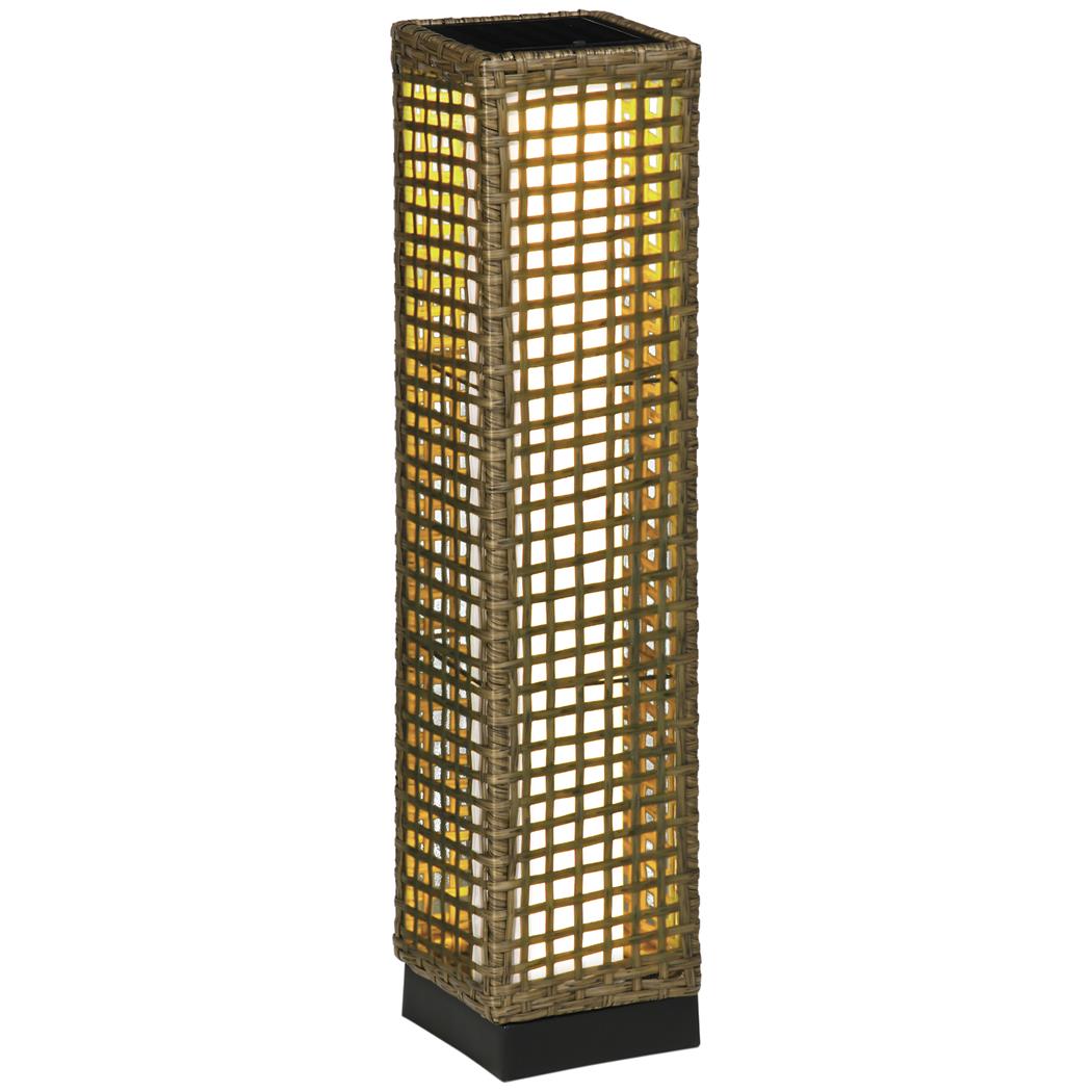 Lampa Solarna do Biura NEXO, Automatyczne Włączanie i Wyłączanie, Sztuczny Rattan, Wys. 69 cm, kolor Brązowy