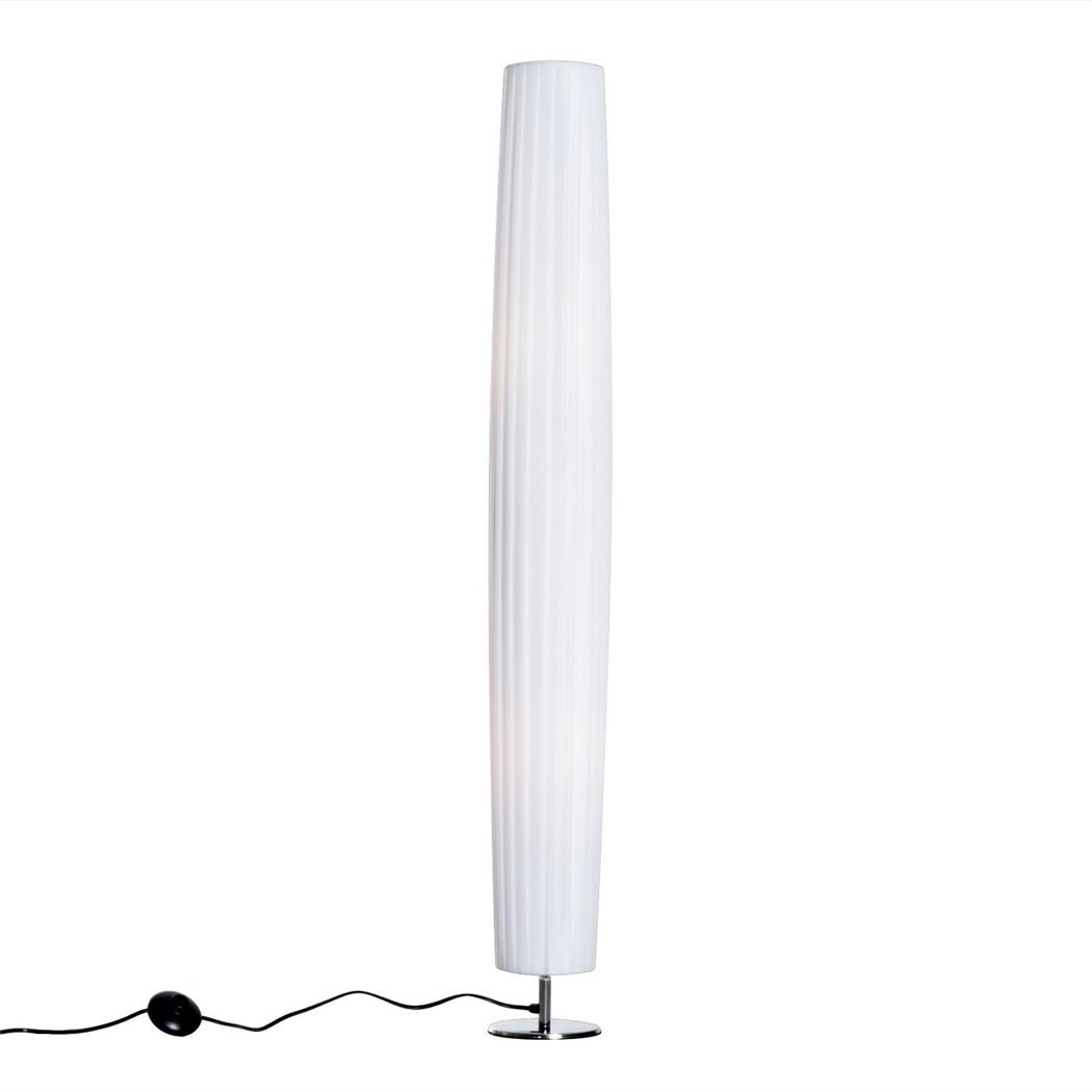 Lampa Biurowa Stojąca FARO, Elegancki i Nowoczesny Design, Błyszcząca Metalowa Podstawa, kolor Biały