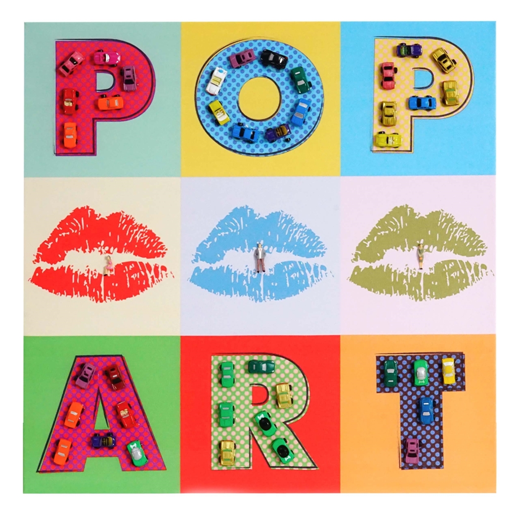 Obraz olejny POP ART, ręcznie malowany, 60x60 cm