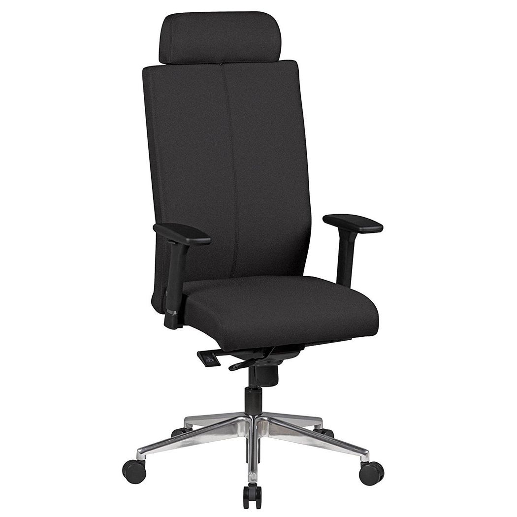 Krzesło Ergonomiczne CUTY PRO, Maksymalna Wygoda i Wytrzymałość, 8 godz. Użytkowania, Czarna Tkanina