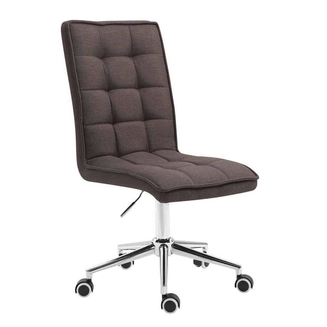 Krzesło Biurowe BASIR TKANINA, Ekskluzywny Design, Regulacja Wysokości, Kolor Ciemny Szary