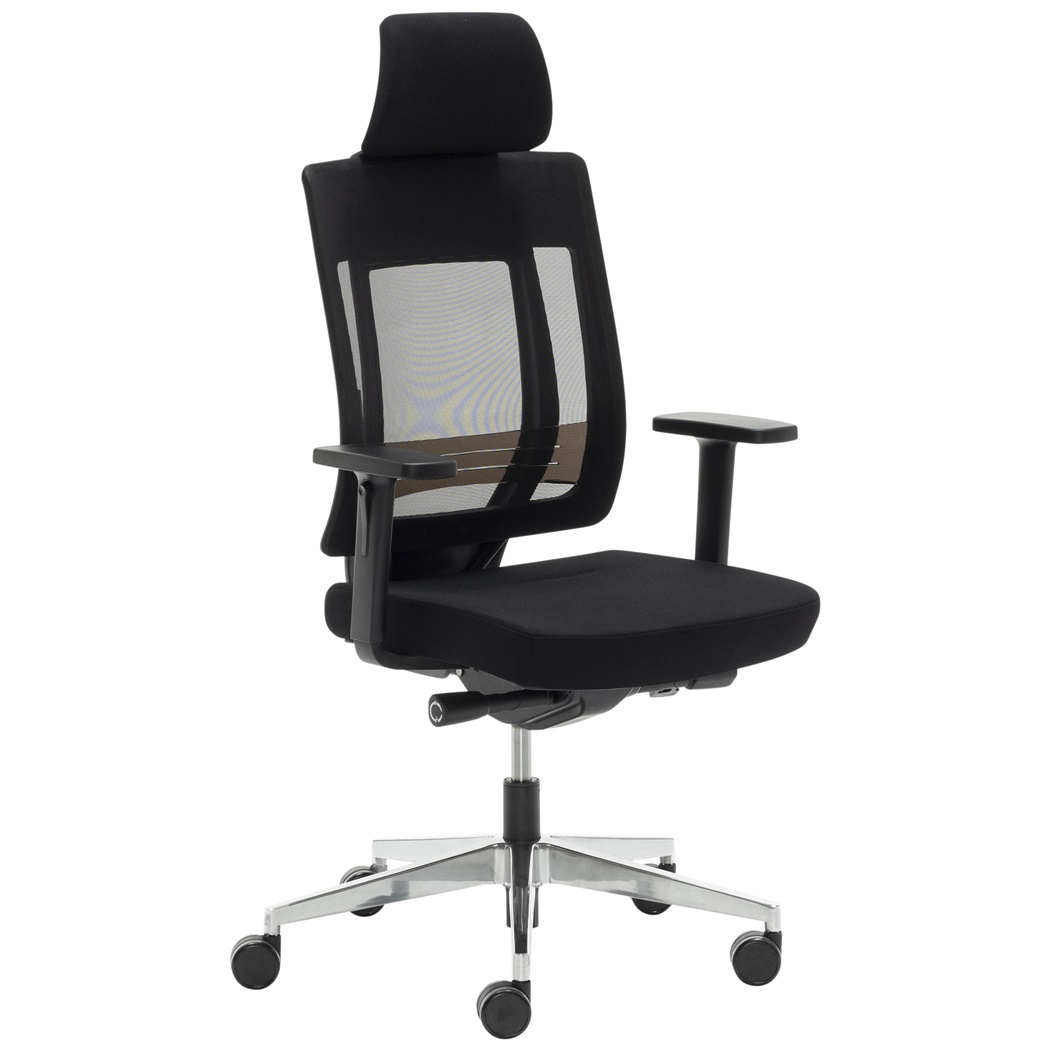 Fotel Ergonomiczny OTAWA, 8 Godzin Pracy, Wspaniały Design, Regulowane, Czarny