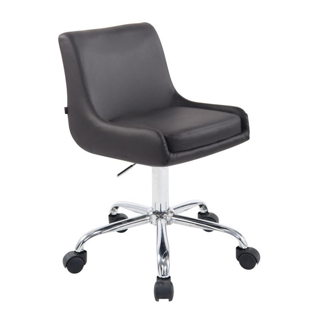 Krzesło Biurowe ASIA, Metalowa Podstawa, Ekskluzywny Design, Skóra, Kolor Szary