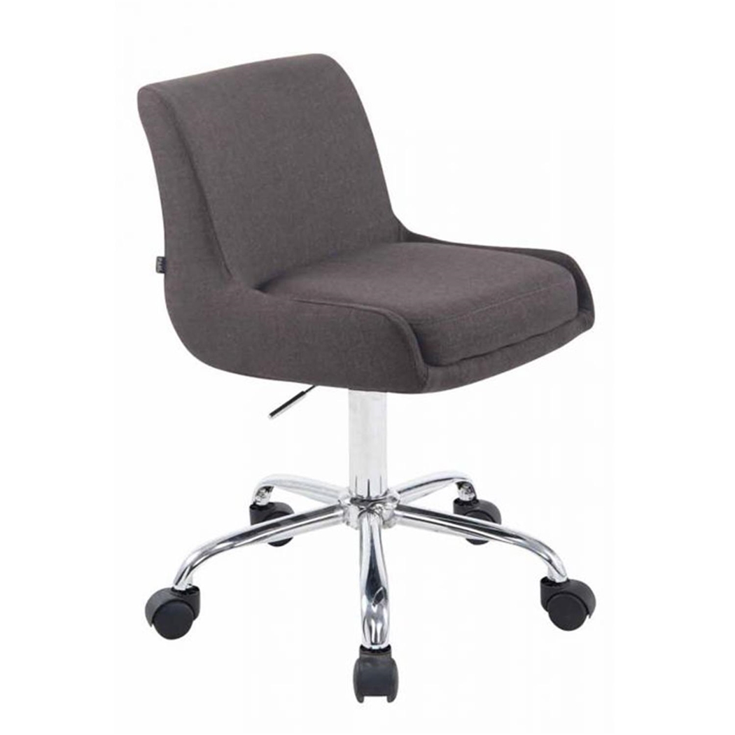 Krzesło Biurowe ASIA TKANINA, Metalowa Podstawa, Ekskluzywny Design, Kolor Ciemnoszary