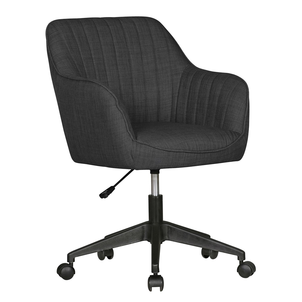 Krzesło Biurowe MARLA, Nowoczesny Design, Tapicerka z Tkaniny, Kolor Czarny