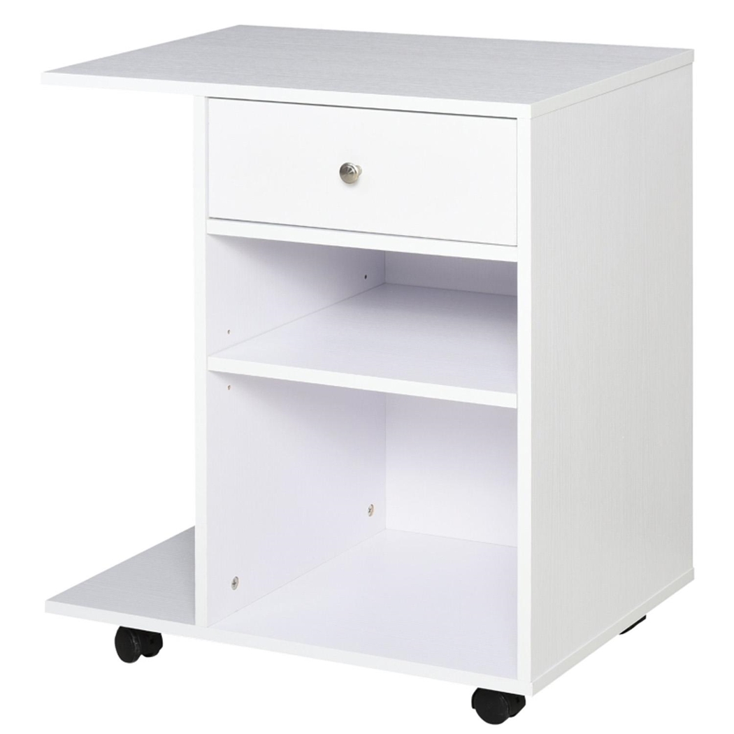 Szafka Biurowa TRENTON, 60x40x68,5 cm, Nowoczesny Design, 4 Schowki, kolor Biały