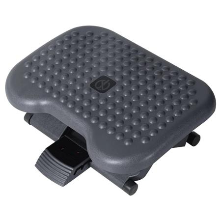 Ergonomiczny podnóżek COSIMO PRO regulacja wysokości i nachylenia, antypoślizgowy, Czarny