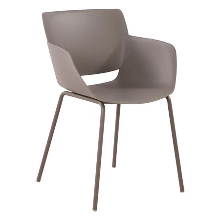 Krzesło Konferencyjne RIKO, Nowoczesny Elegancki Design, Wygodne, Polipropylen Kolor Taupe