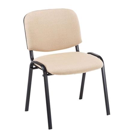 Krzesło Konferencyjne MOBY BASE, Wygodne i Praktyczne, Super Cena, Czarne Nogi, Kolor Kremowy