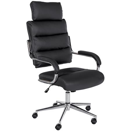 Fotel Biurowy SALEM, Elegancki i Nowoczesny Design, Solidny i Wygodny, Ekoskóra Czarny