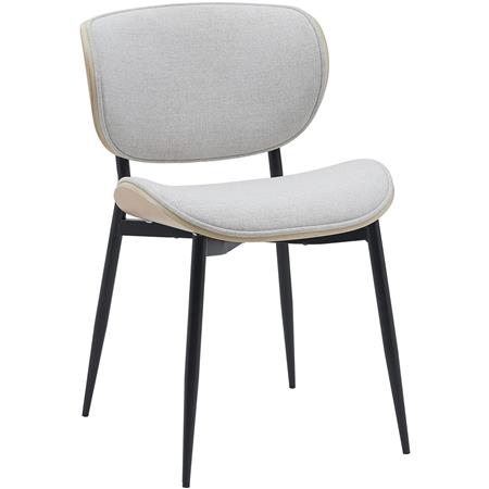 Krzesło Konferencyjne BRONSON, Drewno kolor Dąb, Tkanina kolor Beżowy