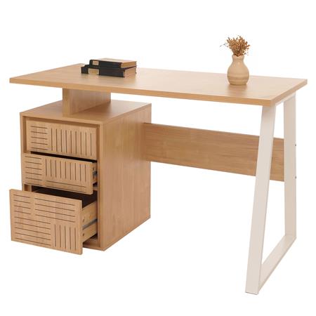 Biurko Komputerowe HESSEN, Nowoczesny Design, Wymiary 118x58x77, Blat kolor Wiąz