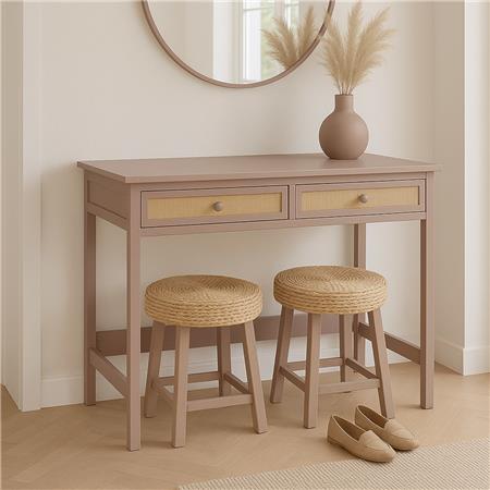 Biurko Komputerowe ORBIT, Wymiary 110x60x78, Nowoczesny Design, Szuflady, Kolor Brąz Taupe