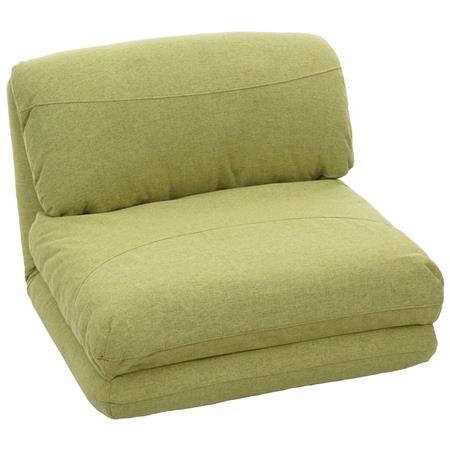 Fotel Rozkładany NANTES, Rozkładany do Spania, Łatwe Rozkładanie, Tkanina Kolor Zielony