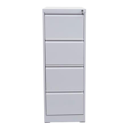 Szafka Biurowa GIBERT, 4 szuflady 132x62x46 cm, Stal kolor Biały