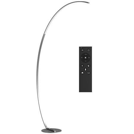 Lampa Biurowa LUMINA, Nowoczesny Design w Kształcie Łuku, Regulacja Temperatury Koloru, kolor Srebrny