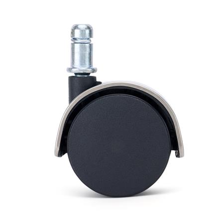 Zestaw 5 szt. Kółka Plastikowe COVER do Wykładzin 11 mm / 50 mm, Elegancki Design, kolor Srebrny