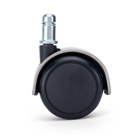 Zestaw 5 szt. Kółka Powlekane COVER do Parkietów 11 mm / 50 mm, Elegancki Design, kolor Srebrny