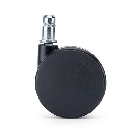 5 szt. Kółka LYRA do Podłóg Twardych 11 mm / 60 mm, Klasyczne Kółka do Foteli Biurowych, Czarne