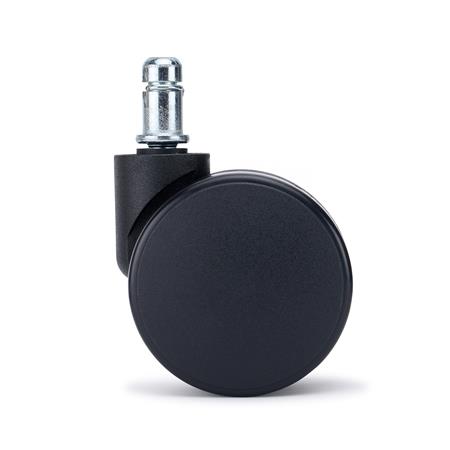 5 szt. Zestaw Kółek VOLT do Wykładzin i Dywanów 11 mm / 50 mm, do Krzeseł i Foteli Biurowych, Czarne