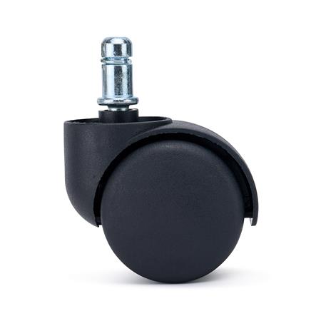 5 szt. Zestaw Uniwersalnych Kółek JACK do Wykładzin i Dywanów 11 mm / 50 mm, Plastikowe, Czarne