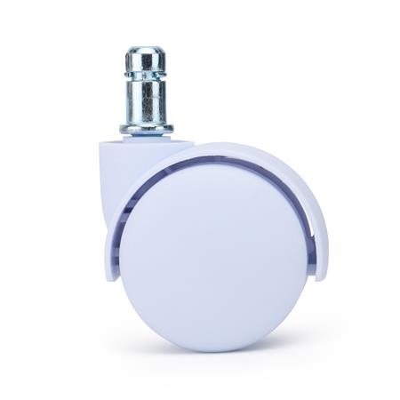 5 szt. Kółka Plastikowe SPIN do Wykładzin i Dywanów 11 mm / 50 mm, Uniwersalny Design, Białe