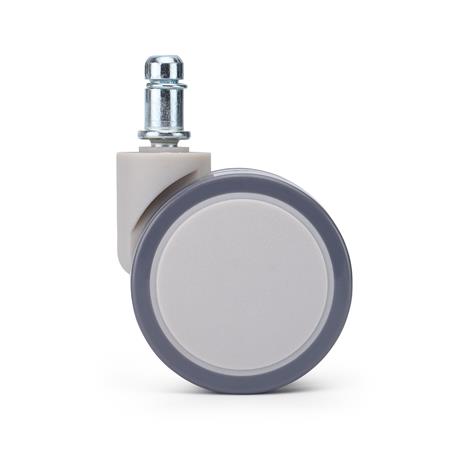 5 szt. Zestaw Kółek EVOX do Podłóg Twardych 11 mm / 50 mm, Nie Rysują Parkietów, Szare