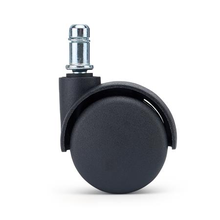 5 szt. Zestaw Kółek z Blokadą GEAR do Wykładzin i Dywanów 11 mm / 60 mm, Hamulec Bezpieczeństwa, Czarne