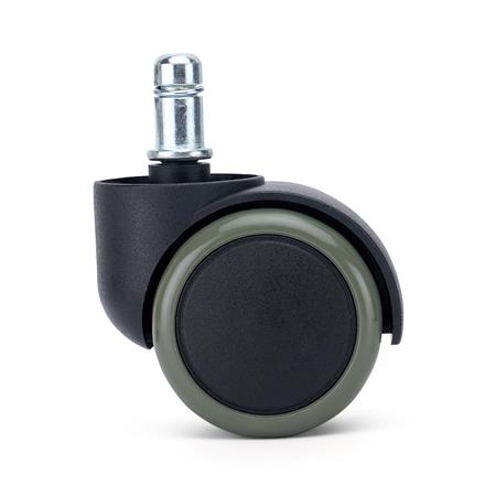 5 szt. Zestaw Kółek Miękkich VELO do Foteli i Krzeseł Biurowych 11 mm / 50 mm, Nie Rysują Parkietów, Szare