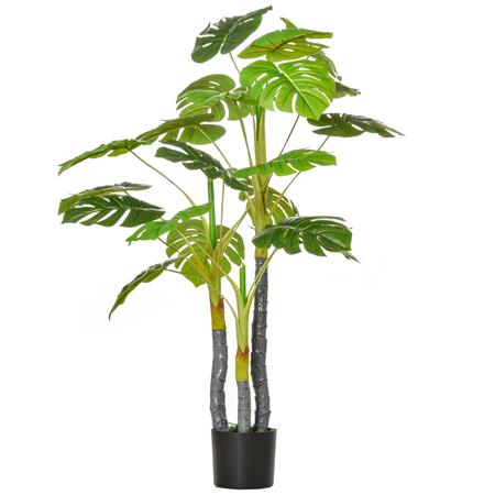 Roślina Biurowa LUMA, Sztuczna Monstera, 120 cm Wysokości, do Wystroju Domu i Tarasu, Zielona