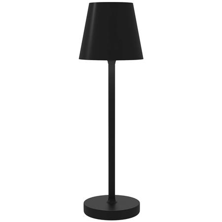 Lampka Biurowa ALVA, Przenośna, Ładowanie USB, Minimalistyczny Design, Metal i Akryl, Czarna
