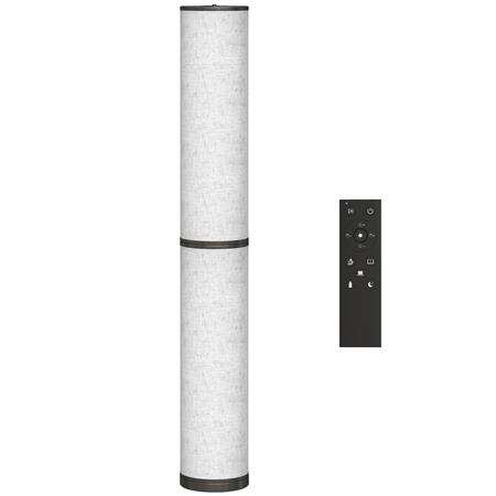 Lampa Biurowa ALTIA, Stojąca Lampa z Kloszem z Tkaniny, Regulacja Temperatury Barwowej, kolor Beżowy