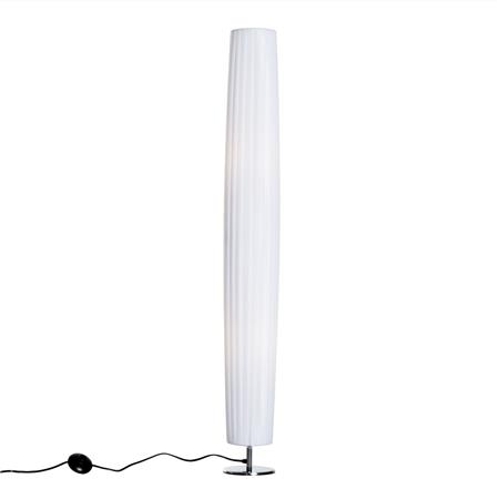 Lampa Biurowa Stojąca FARO, Elegancki i Nowoczesny Design, Błyszcząca Metalowa Podstawa, kolor Biały