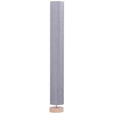 Lampa Podłogowa do Biura AXIS, Współczesne Wzornictwo, Wysoki Klosz z Tkaniny, kolor Szary