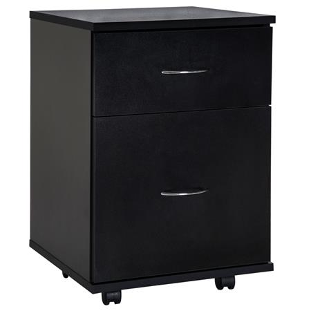 Szafka Biurowa KENDO, 2 Szuflady, Wymiary 40x45x55,6 cm, kolor Czarny