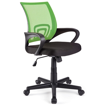 Krzesło Obrotowe SEUL, Estetyczny Design, Miękkie Siedzisko, Kolor Zielony