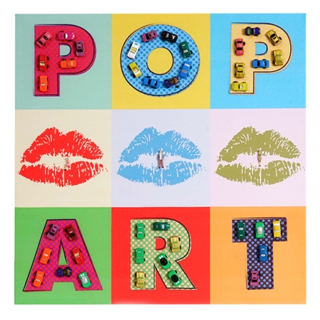 Obraz olejny POP ART, ręcznie malowany, 60x60 cm
